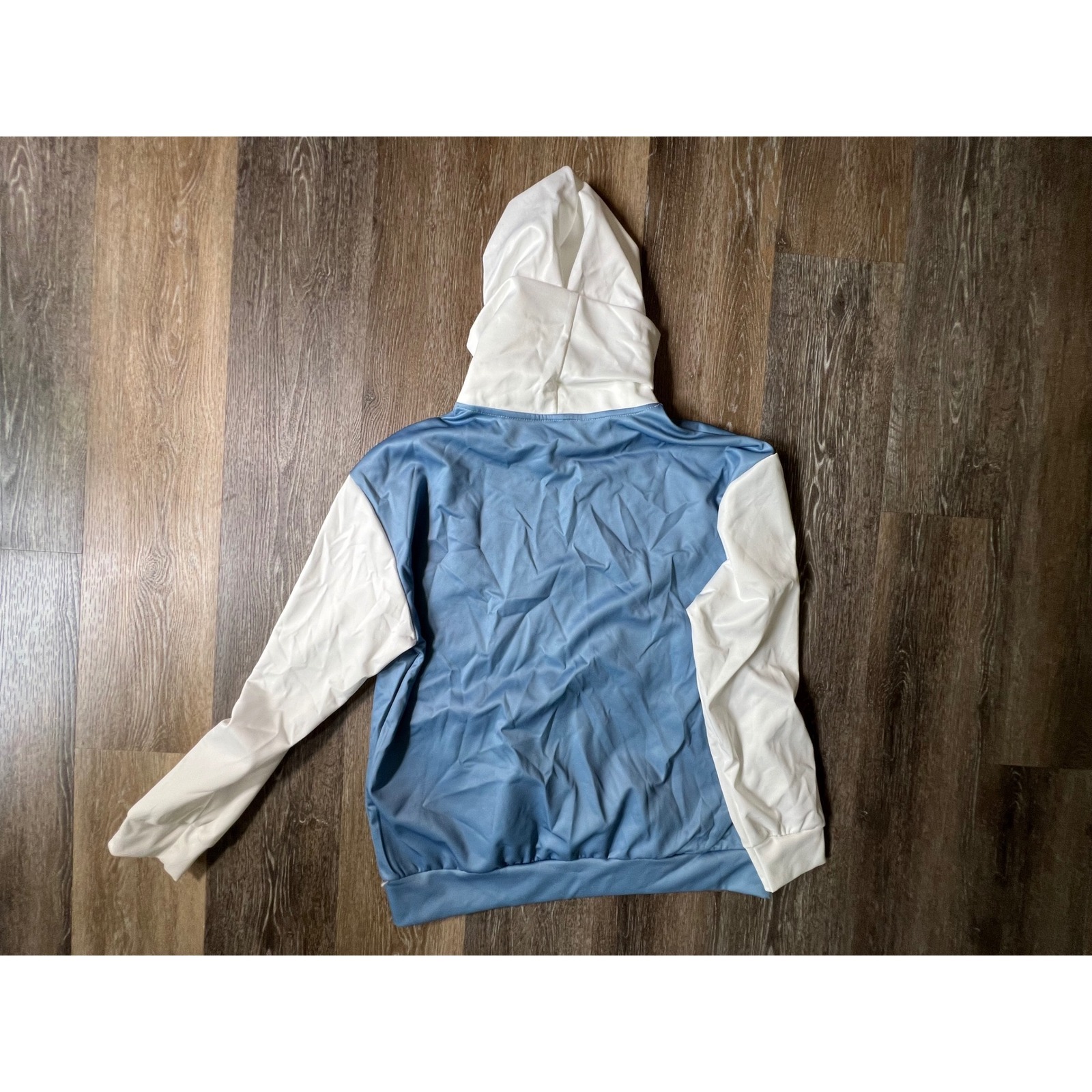 Ditch Graphic Hoodie Mens Medium Blue White Mountain Logo Performance Pullover — image 6 of 7